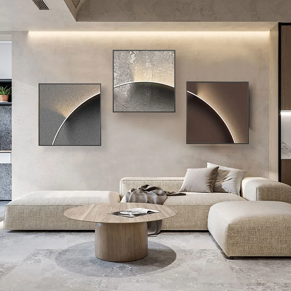 3 Parça Modern Soyut Duvar Dekoru