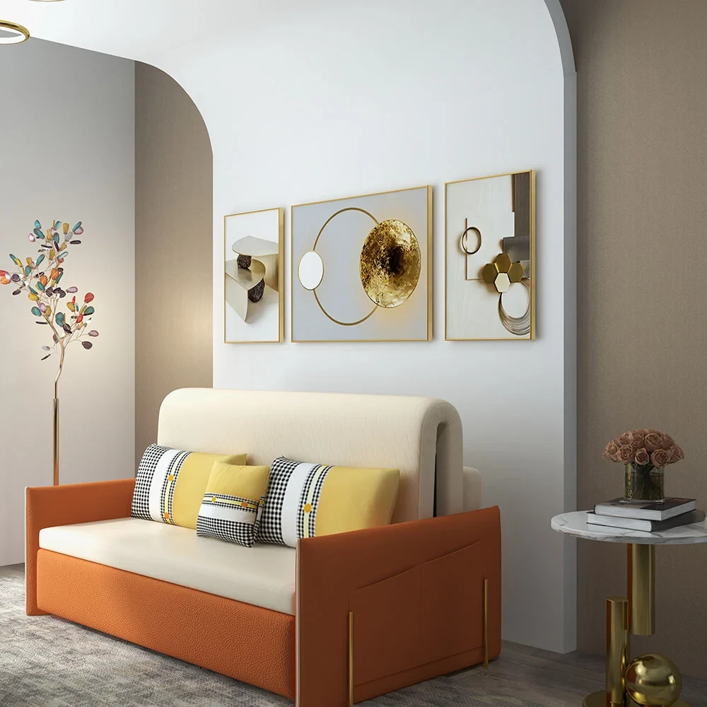 3 Parça Modern Geometrik Soyut Duvar Dekoru Seti