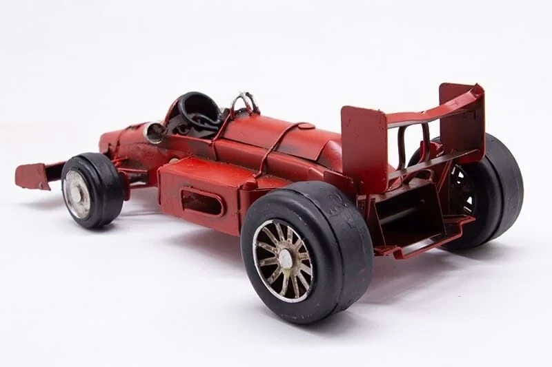 Dekoratif Metal Yarış Arabası