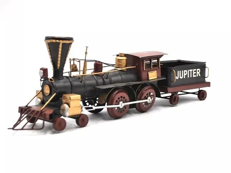 El yapımı metal antik tren modeli