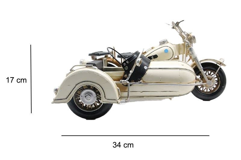 El Yapımı Metal Sepetli Motosiklet