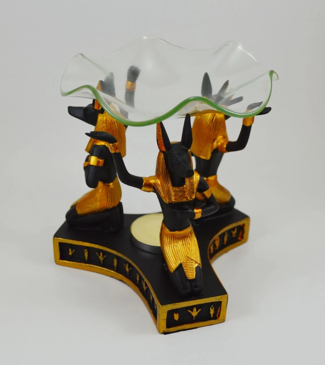 Üçlü Anubis Mumluk ( Buhurdanlık)